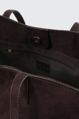 Large Faux Suede Tote Bag