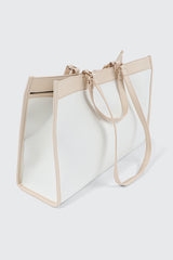 Large Faux Leather Tote Bag
