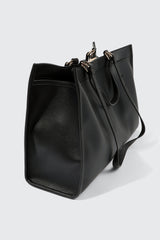 Large Faux Leather Tote Bag