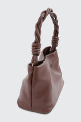 Braided Top Handle Shoulder Bag