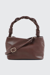 Braided Top Handle Shoulder Bag