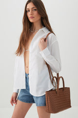 Woven Texture Handbag