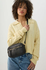 Faux Leather Crossbody Bag