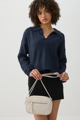 Faux Leather Crossbody Bag