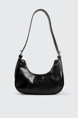 Faux Leather Shoulder Bag
