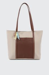 Nylon Tote Bag with Charms