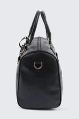 Faux Leather Duffle Bag