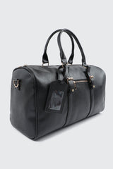 Faux Leather Duffle Bag