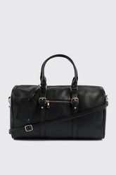 Faux Leather Duffle Bag