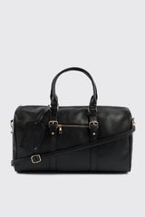 Faux Leather Duffle Bag