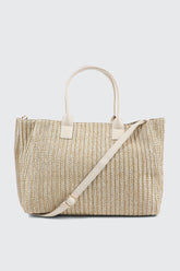 Braided Straw Tote