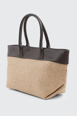 Straw Effect Tote Bag