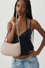 Faux Leather Shoulder Bag
