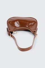 Faux Leather Shoulder Bag