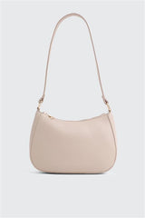 Crescent Faux Leather Shoulder Bag