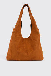 Suede Shoulder Tote