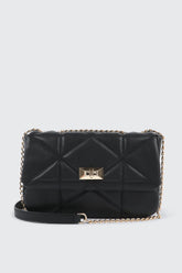 Quilted Faux Leather Crossbody Bag
