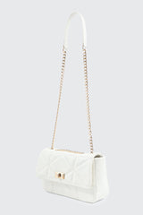 Quilted Faux Leather Crossbody Bag