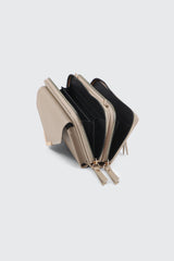 Faux Leather Crossbody Wallet