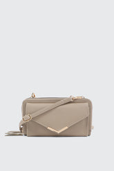 Faux Leather Crossbody Wallet