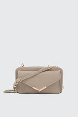 Faux Leather Crossbody Wallet