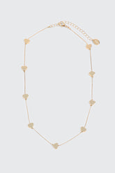 Mini Metallic Heart Necklace