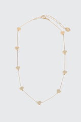 Mini Metallic Heart Necklace