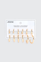 6 Pack Hoop Earrings