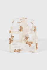 Teddy Print Cosmetics Bag