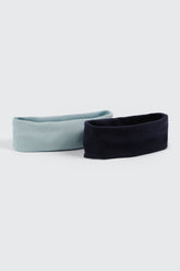 2 Pack Ribbed Head Wraps