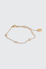 14K Gold Plated Star Bracelet