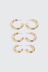 3-Pack Thick Irregular Hoops