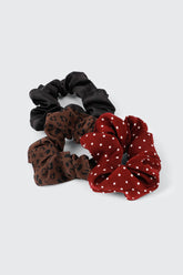 3-Pack Satin Scrunchies