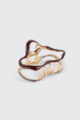 Irregular Metal Hair Claw