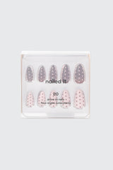 Polka Dot Press On Faux Nails