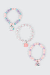 3-Pack Charm Bracelets