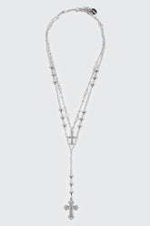 Rosary Style Layered Necklace