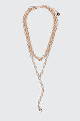 Two-Row Y Shape Chain Necklace