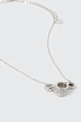 Barrel Pendant Necklace with Stones