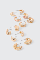 6-Pack Hoop Earrings