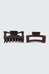 2-Pack Butterfly & Rectangle Hair Claws