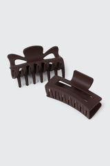 2-Pack Butterfly & Rectangle Hair Claws