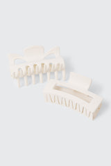 2-Pack Butterfly & Rectangle Hair Claws