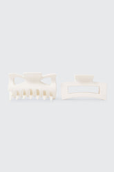 2-Pack Butterfly & Rectangle Hair Claws