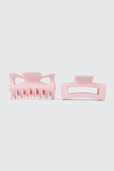 2-Pack Butterfly & Rectangle Hair Claws