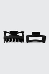 2-Pack Butterfly & Rectangle Hair Claws