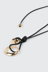 Adjustable Cord Pendant Necklace