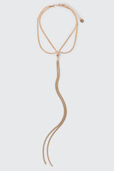 Y-Shaped Flat Chain Necklace