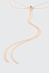 Y-Shaped Flat Chain Necklace