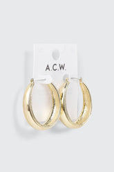Textured Band Hoops